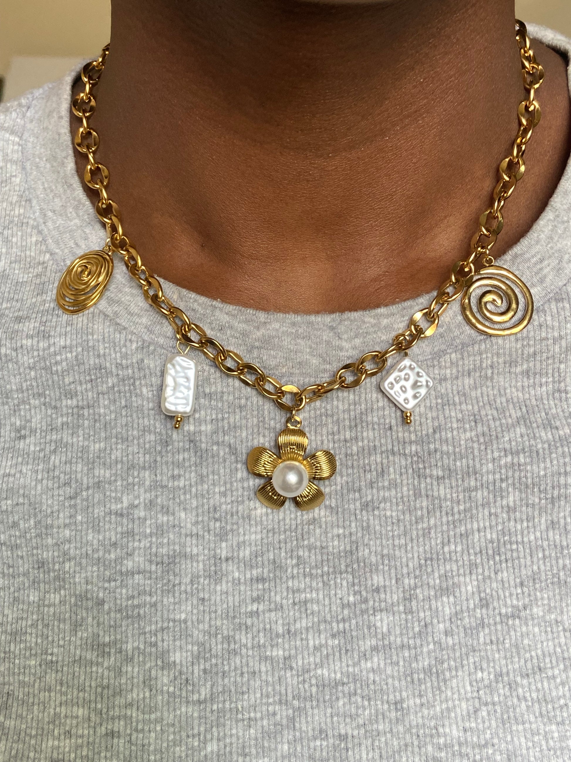 Gold Charm Necklace