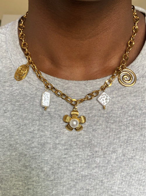 Gold Charm Necklace
